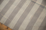 Hand woven texture of Egyptian Kilim, with ivory and oxidized silver stripes.