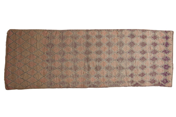 3x9 Vintage Distressed Moroccan Rug Runner // ONH Item ee004061