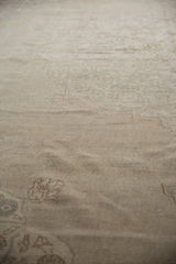 Distressed vintage Sparta rug pile with even wear, featuring tone-on-tone ivory and silver patterns.