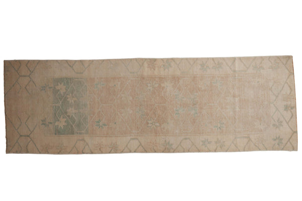 2.5x8 Vintage Distressed Fragment Oushak Rug Runner // ONH Item ee004064