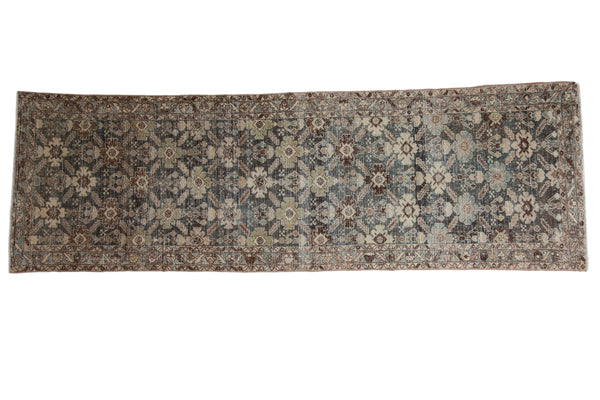 3x10 Vintage Distressed Malayer Rug Runner // ONH Item ee004066