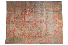 8.5x11.5 Vintage Distressed Karaja Carpet // ONH Item ee004069
