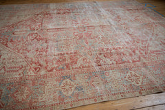 8.5x11.5 Vintage Distressed Karaja Carpet // ONH Item ee004069 Image 6