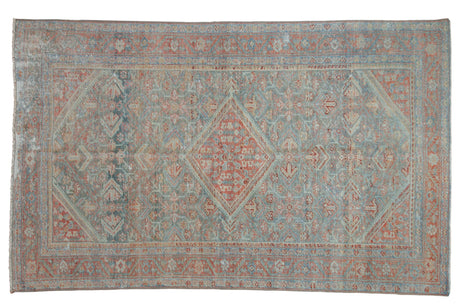 4x6.5 Vintage Distressed Mahal Rug // ONH Item ee004072