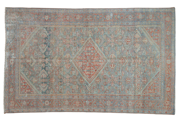 4x6.5 Vintage Distressed Mahal Rug // ONH Item ee004072