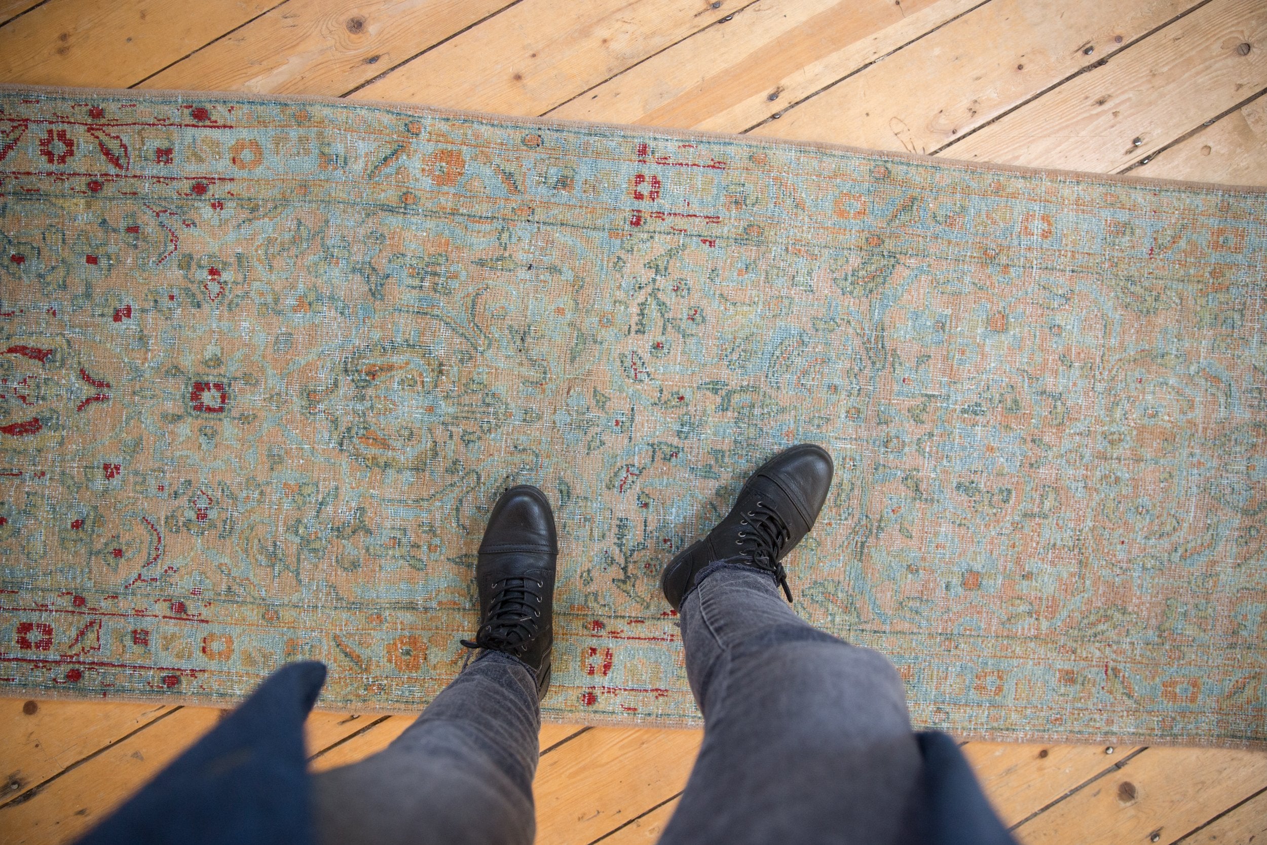 2.5x19 Vintage Distressed Sarouk Rug Runner // ONH Item ee004075 Image 2