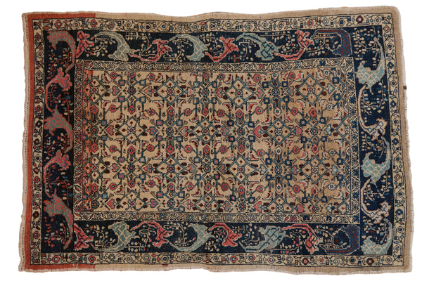 4.5x6.5 Vintage Distressed Bijar Rug // ONH Item ee004084