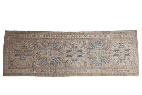 3.5x10.5 Vintage Distressed Karaja Rug Runner // ONH Item ee004087