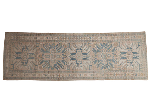 3.5x10.5 Vintage Distressed Karaja Rug Runner // ONH Item ee004087