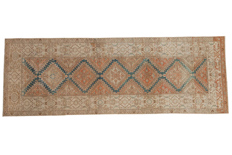 3x9.5 Vintage Distressed Malayer Rug Runner // ONH Item ee004094