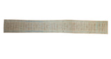 Distressed vintage Hamadan runner, allover Herati design in beige and soft blues. 2'8