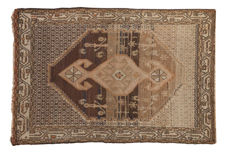 4x5.5 Vintage Distressed Hamadan Rug // ONH Item ee004110