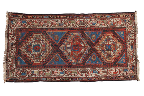 3.5x6.5 Vintage Hamadan Rug // ONH Item ee004120