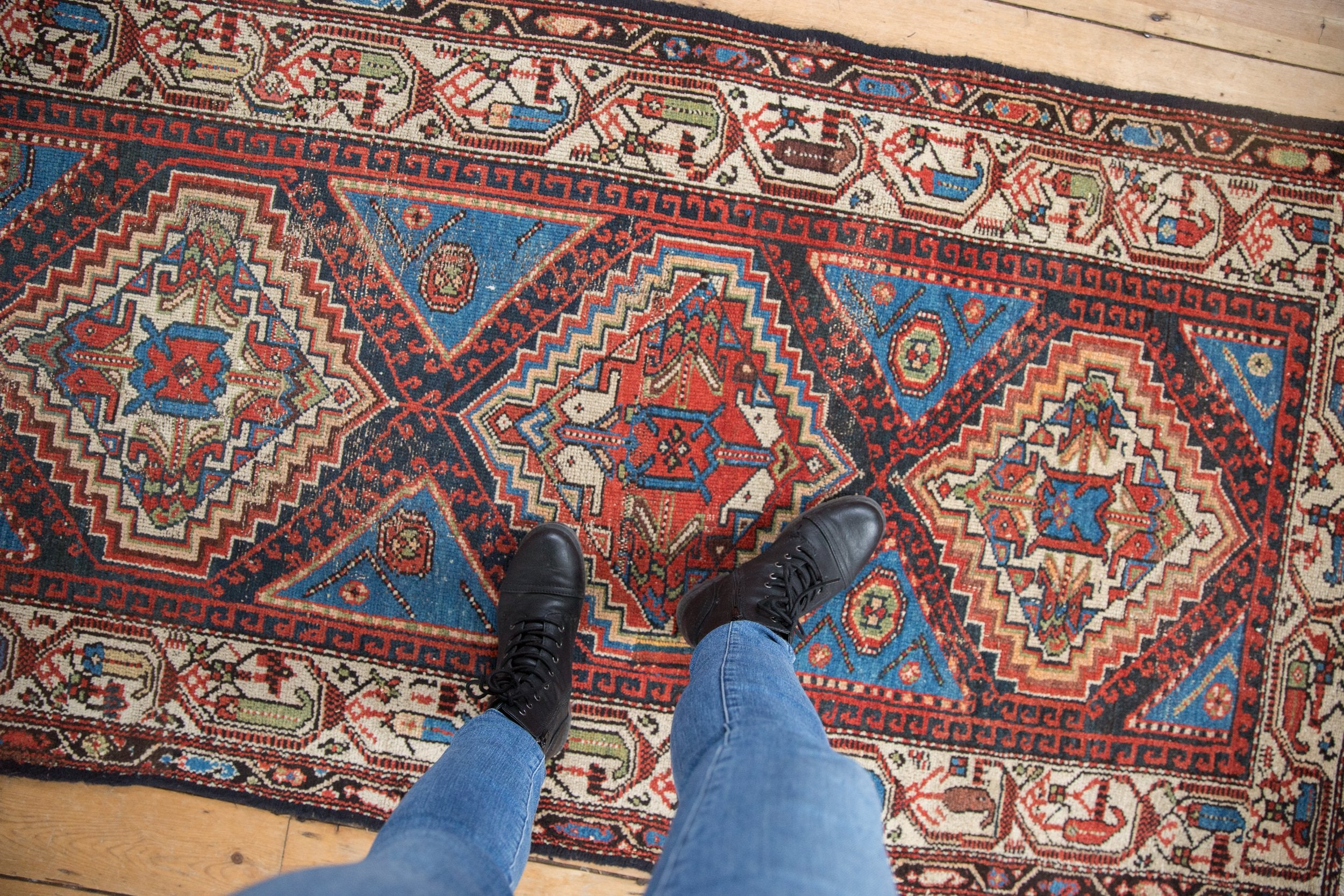 3.5x6.5 Vintage Hamadan Rug // ONH Item ee004120 Image 1