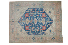 10.5x13 Vintage Distressed Oushak Carpet // ONH Item ee004138
