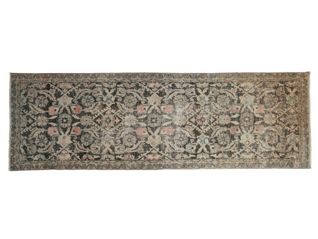 3x10 Vintage Distressed Fragment Mahal Rug Runner // ONH Item ee004153