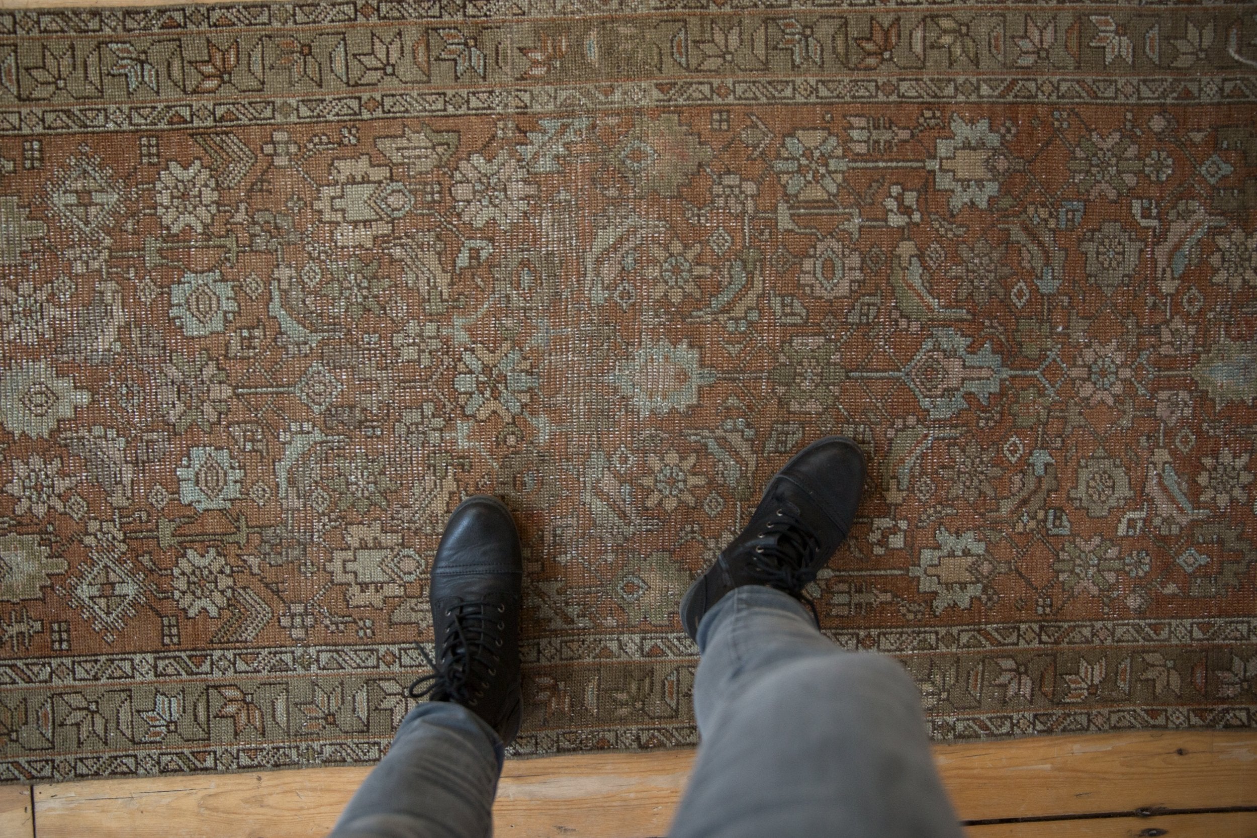 3x14 Vintage Distressed Northwest Persian Rug Runner // ONH Item ee004155 Image 1