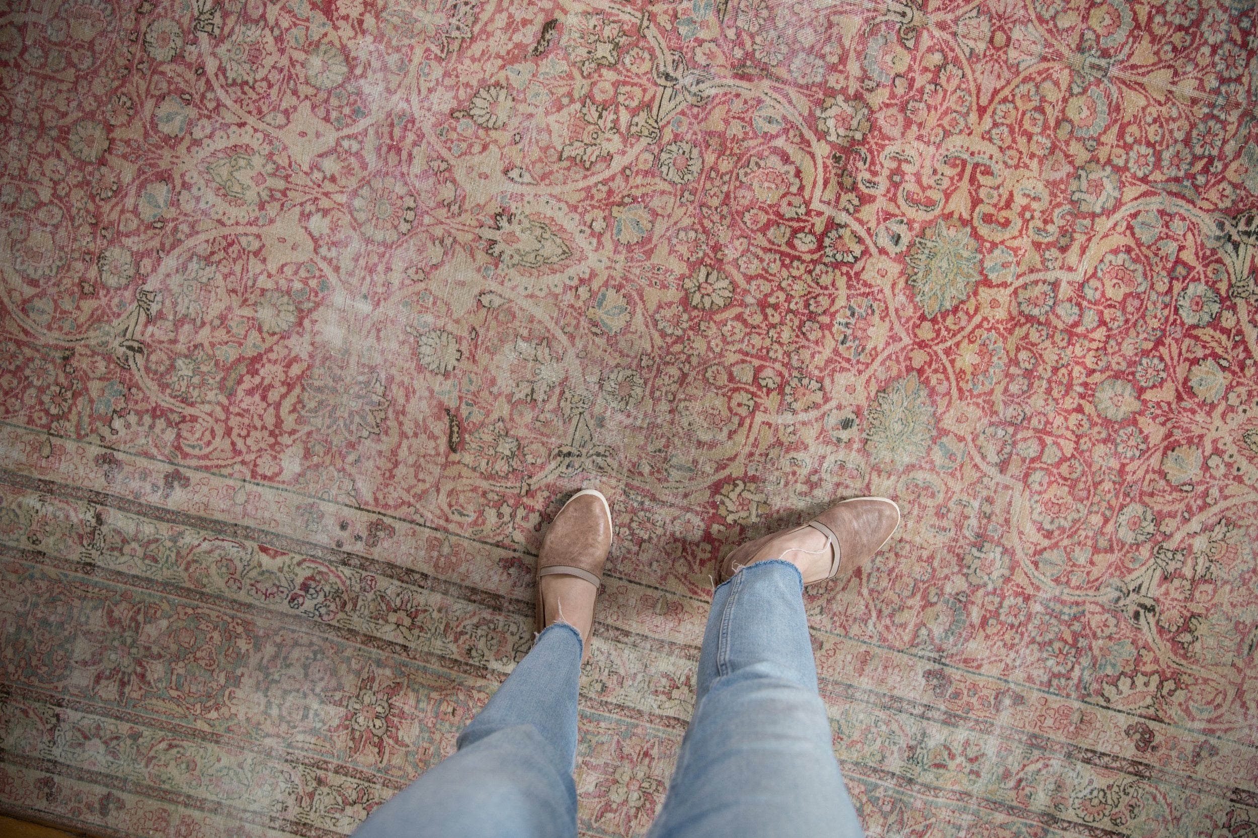 3.5x10 Vintage Distressed Hamadan Rug Runner // ONH Item ee004159 Image 1