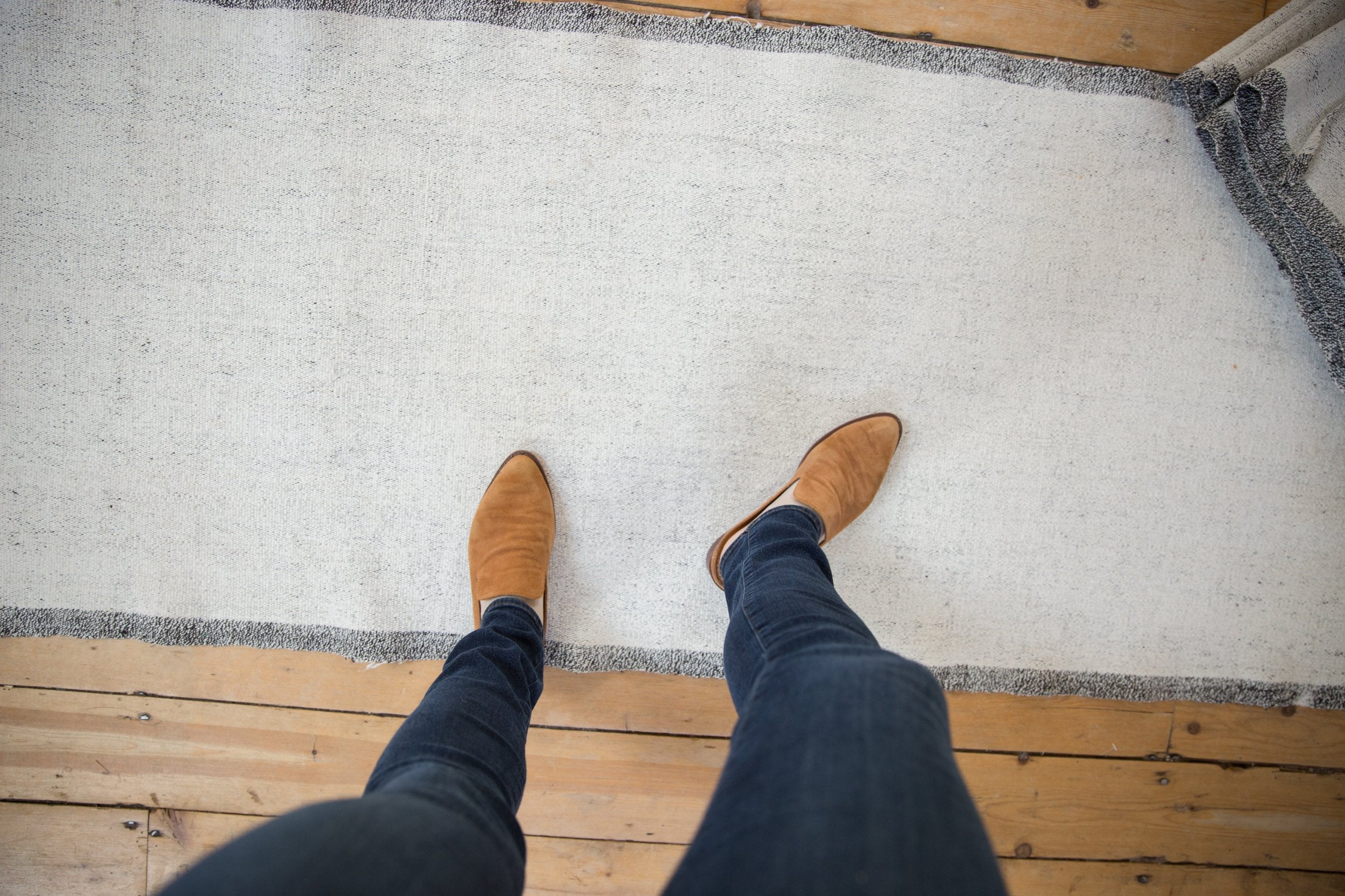 2.5x47.5 Vintage Turkish Flatweave Design Rug Runner // ONH Item ee004173 Image 1