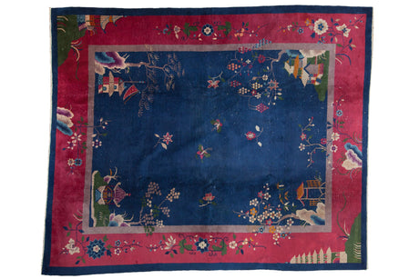 8x9.5 Vintage Art Deco Carpet // ONH Item ee004175