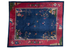 8x9.5 Vintage Art Deco Carpet // ONH Item ee004175