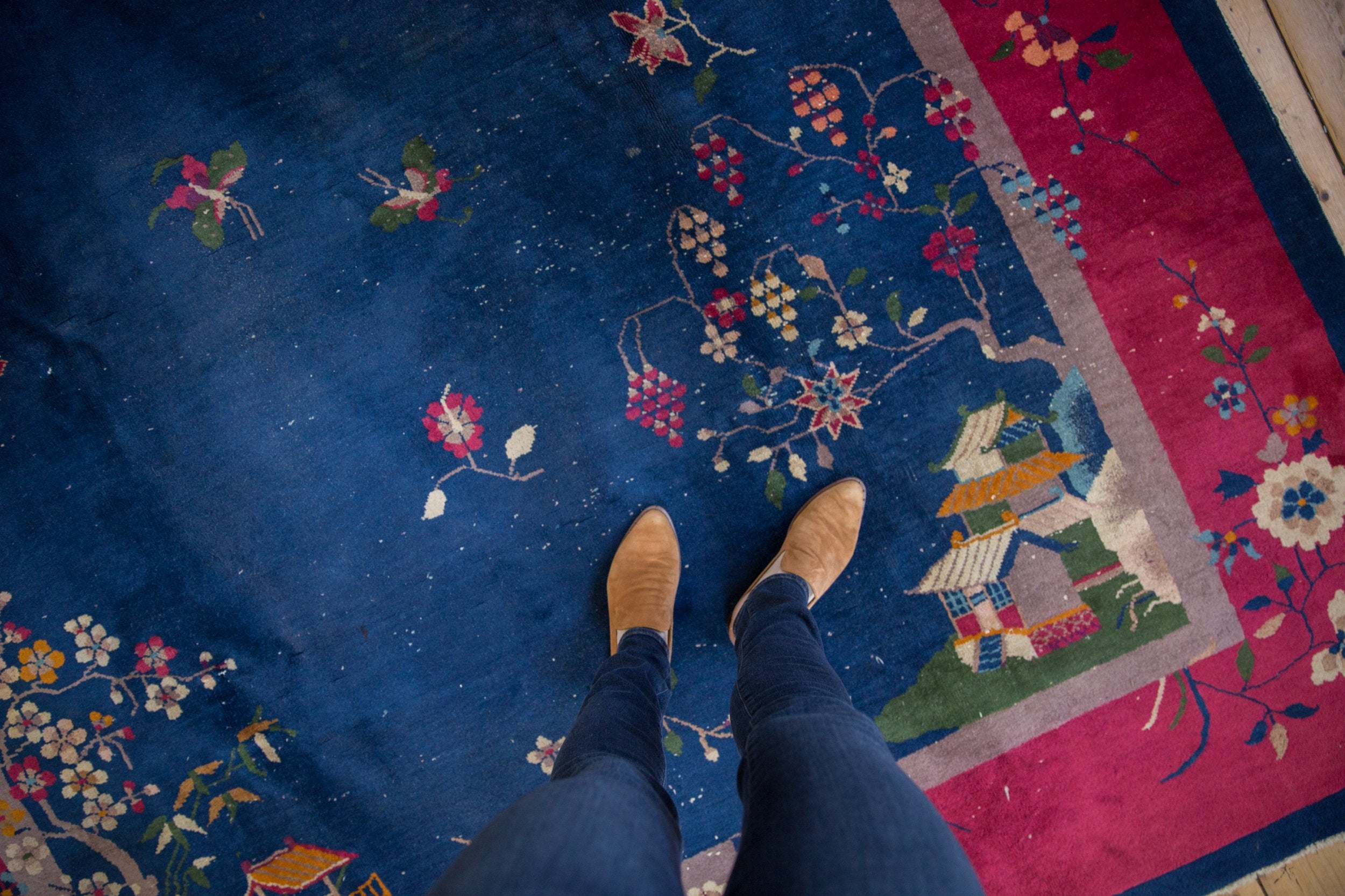 8x9.5 Vintage Art Deco Carpet // ONH Item ee004175 Image 1