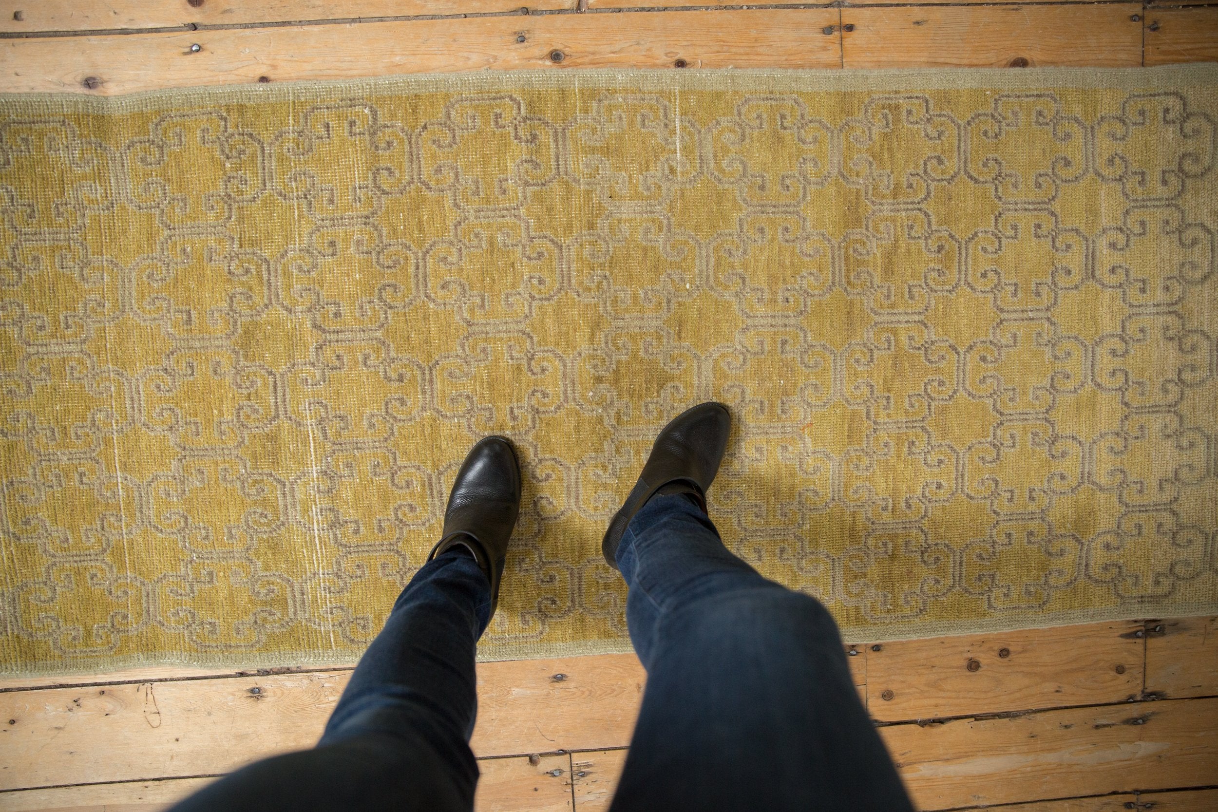 2.5x8 Vintage Distressed Khotan Rug Runner // ONH Item ee004181 Image 1