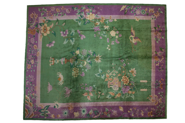 12x14.5 Vintage Art Deco Carpet // ONH Item ee004185