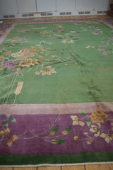 12x14.5 Vintage Art Deco Carpet // ONH Item ee004185 Image 4