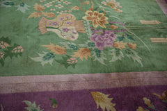 12x14.5 Vintage Art Deco Carpet // ONH Item ee004185 Image 9