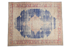 9x11.5 Vintage Distressed Oushak Carpet // ONH Item ee004187