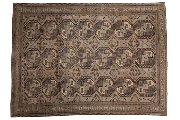 8x11 Vintage Distressed Ersari Carpet // ONH Item ee004192