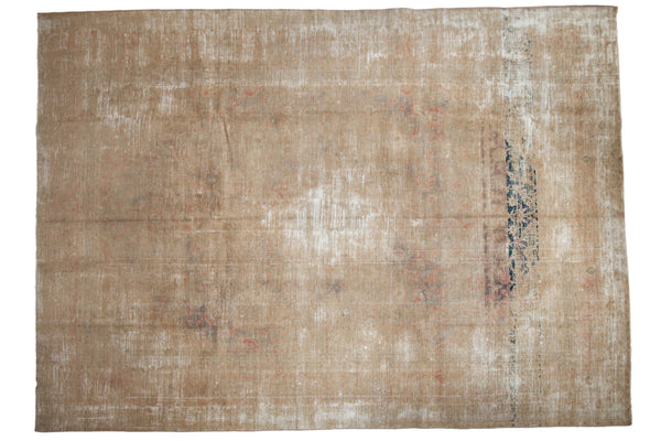 9.5x13.5 Vintage Distressed Kashan Carpet // ONH Item ee004199