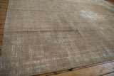 Distressed vintage Kashan carpet texture with exposed foundation and subtle raspberry, navy, silver tones.