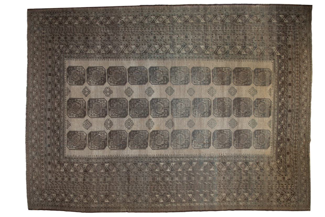 12x16.5 Vintage Distressed Ersari Carpet // ONH Item ee004205