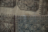 Intricate hand-knotted foundation and original side cord selvage of the vintage Ersari carpet.