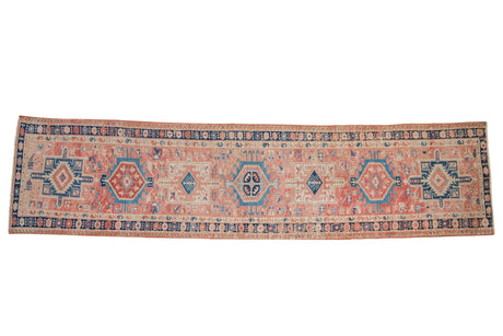 2.5x11 Vintage Distressed Karaja Rug Runner // ONH Item ee004207