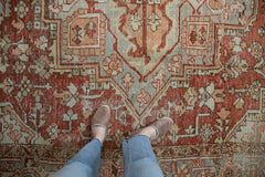 8.5x11 Vintage Distressed Heriz Carpet // ONH Item ee004213 Image 1