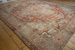 8.5x11 Vintage Distressed Heriz Carpet // ONH Item ee004213 Image 2