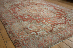 8.5x11 Vintage Distressed Heriz Carpet // ONH Item ee004213 Image 7