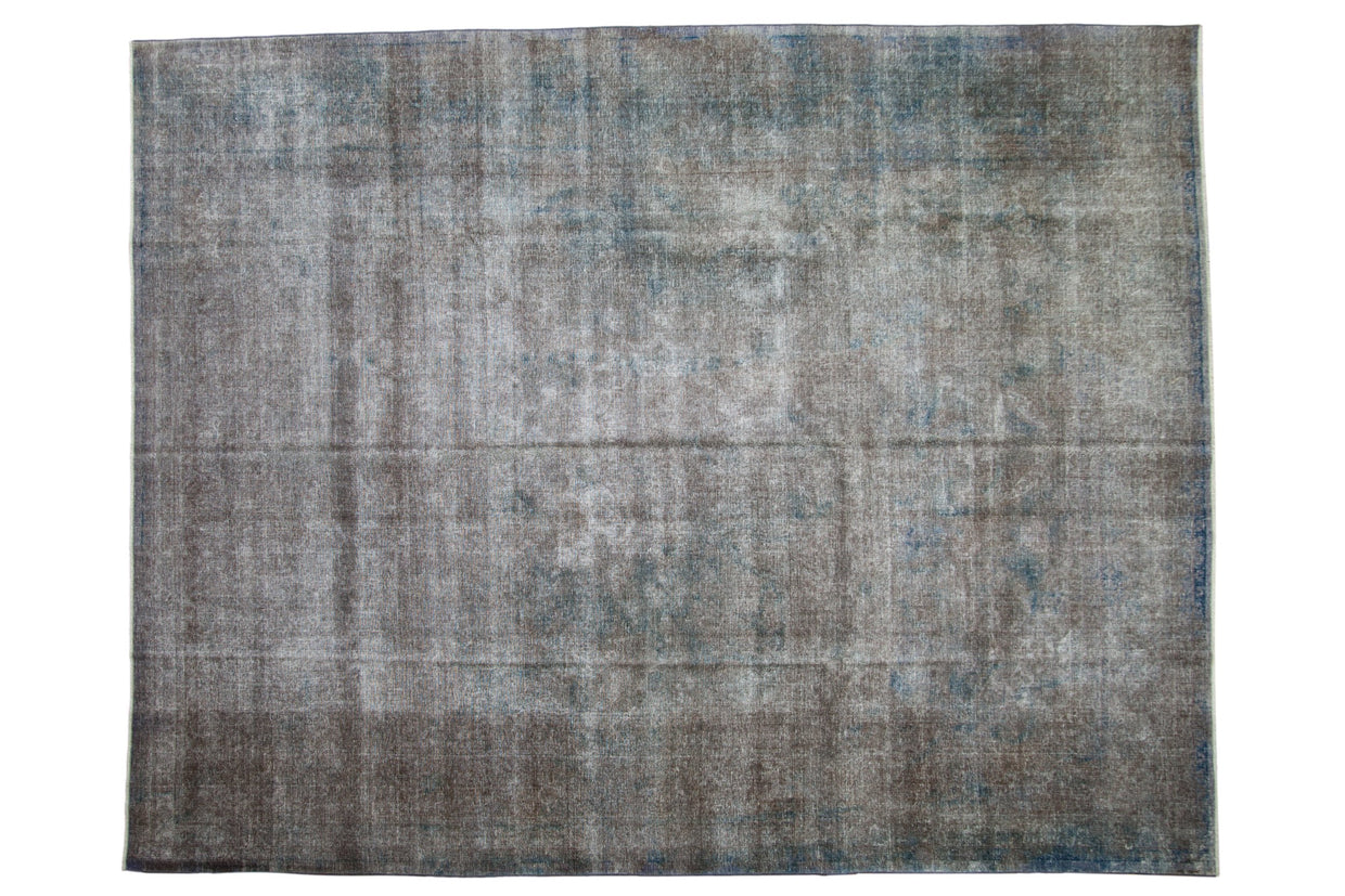 9x11.5 Vintage Distressed Overdyed Sparta Carpet // ONH Item ee004217