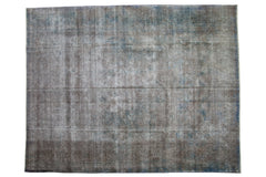 9x11.5 Vintage Distressed Overdyed Sparta Carpet // ONH Item ee004217