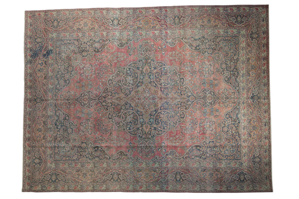 8.5x11 Vintage Distressed Khorossan Carpet // ONH Item ee004220