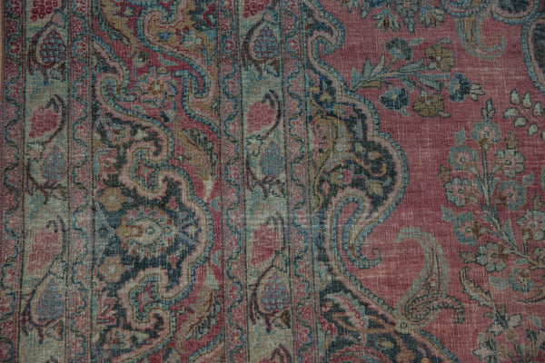 8.5x11 Vintage Distressed Khorossan Carpet // ONH Item ee004220 Image 10