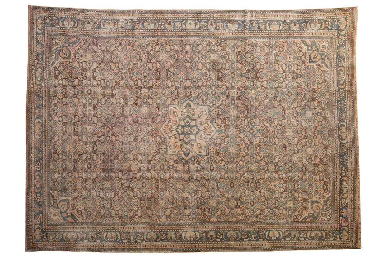8x11 Vintage Distressed Hamadan Carpet // ONH Item ee004221