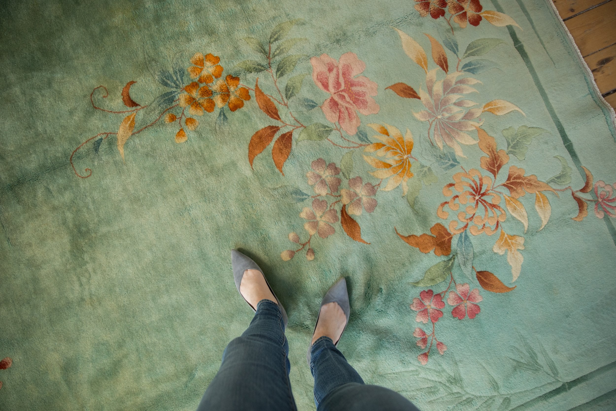 10x12.5 Vintage Nichols Art Deco Carpet // ONH Item ee004224 Image 1