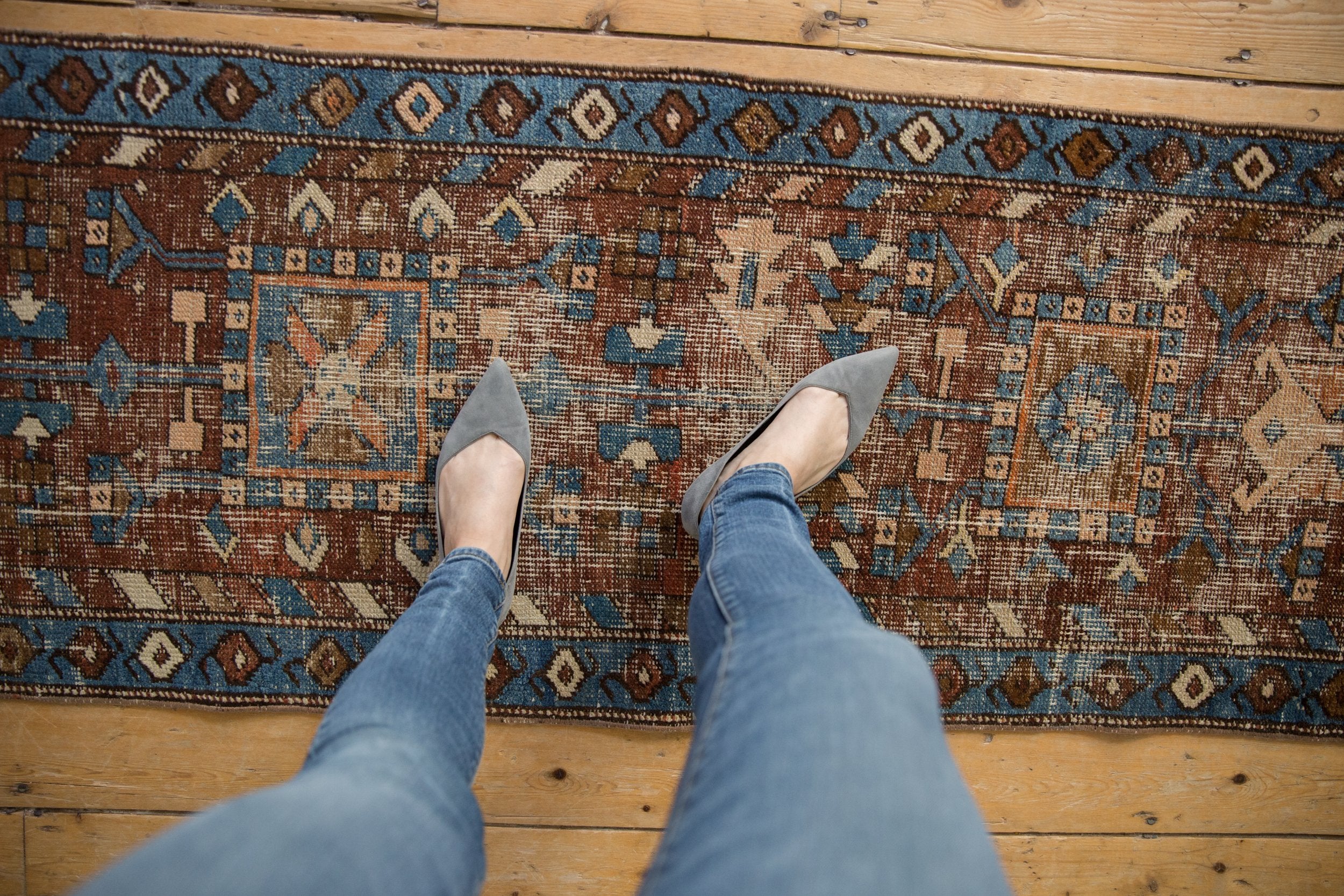 2x9 Vintage Heriz Rug Runner // ONH Item ee004226 Image 1