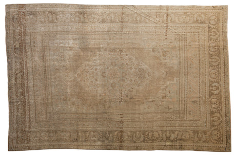 7.5x11.5 Vintage Distressed Oushak Carpet // ONH Item ee004229
