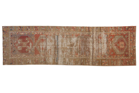 3x10 Vintage Distressed Fragment Oushak Rug Runner // ONH Item ee004232