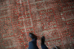 8x10.5 Vintage Distressed Khoy Carpet // ONH Item ee004236 Image 1
